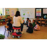 Tabouret flexible Atlas rouge pour enseignant - Image 5