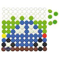 Boîte 1000 boutons à clipser couleurs ass + 10 plateaux - Image principale