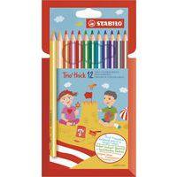 Etui 12 crayons couleurs Trio Thick - Image principale