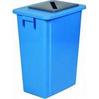Poubelle de tri bleue - Papier - 60 L - Image 4