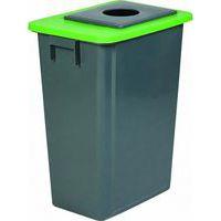 Poubelle de tri verte et grise - Verre - 60 L - Image 4