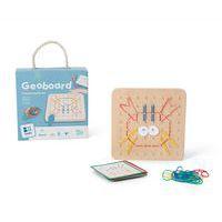 Géoboard - Plaque à picots en bois avec cartes et élastiques - Image 5