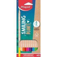 Etui de 12 crayons de couleur SMILING Planet - Image principale