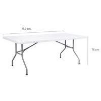 Table pliante 152 X 76 cm PHD Blanc - Image 3