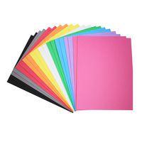 Pochette 20 feuilles 40x30 cm caoutchouc mousse 2mm assorties