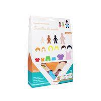Lot de familles du monde 237 pièces caoutchouc mousse