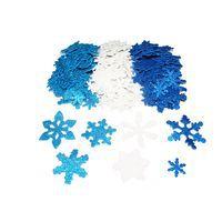 Lot de 240 flocons de neige en mousse pailletée thumbnail image 2