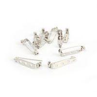 Broche argentée à décorer 27 mm (lot de 10) - Image 2