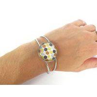 Bracelet rigide avec cabochon à décorer (lot de 10) - Image 3