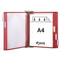 Extension pour support mural Tarifold - Nb de pochettes:10 - Rouge - Image principale