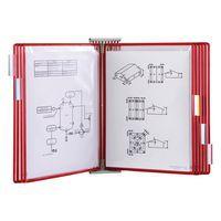 Extension pour support mural Tarifold - Nb de pochettes:10 - Rouge - Image 2