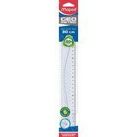 Règle plate gaucher 30 cm - Géometric, en plastique recyclé - Image principale