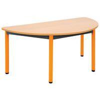 Table maternelle 1/2 lune 4 pieds tube Lise - Image principale