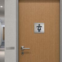 Plaque signalétique acier toilettes dames - Image 4