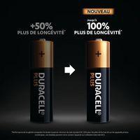 Pile alcaline AAA/LR03 x4 DURACELL 100%PLUS thumbnail image 2