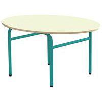 Table Elodie II ovale, 4 pieds tube