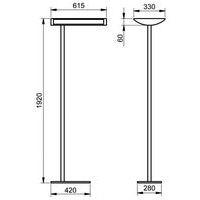 Lampadaire Forum - Fluo - Gris thumbnail image 3