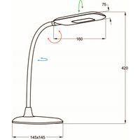 Lampe de bureau Mika - LED - Blanc thumbnail image 3