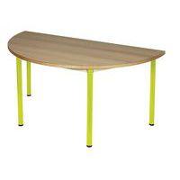 Table fixe Chloé plateau hêtre 4 pieds demi-lune - Mobidecor - Image 3