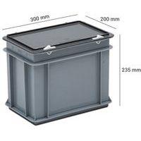Bacs à couvercle RAKO gris - 300x200mm - 5 et 9 L, Capacité : 9 L thumbnail image 2