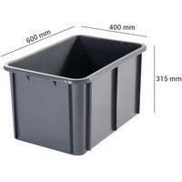 Bac empilable rectangulaire - GILAC, Capacité : 55 L thumbnail image 2