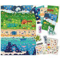 Atelier 12 enfants gommettes format géant animaux - Gribouillart