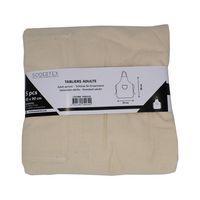 Lot 5 tabliers adulte coton 100g/m² - 65 x 90 cm