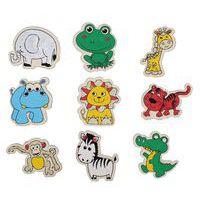 Pack d'aimants Animaux en bois à colorier - 9 pcs - Image 3