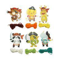 Kit 6 pompons à fabriquer ''petits pirates'' - Image 2