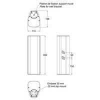 Enceinte murale ligne 100V 270TW Blanc thumbnail image 4