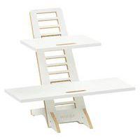 Station de travail assis/debout Harry Blanc laqué - Makiba - Image principale