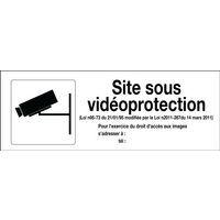 Panneau de signalisation réglementaire - Site sous vidéoprotection- Rigide thumbnail image