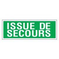 Panneau d'évacuation-secours - "Issue de secours" - Adhésif - Image principale