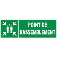 Panneau d'évacuation-secours - Point de rassemblement - Rigide thumbnail image