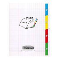 Calligraphe 4 index Cahier piqué incolore 17x22cm 140p séyès 90g - Lot de 5 - Image principale