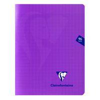 Mimesys cahier piqué polypro 17x22cm 96p séyès Violet - Lot de 10 - Image principale