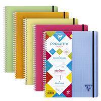 Cahier 22,5x29,7cm 160 pages séyès cadré perforé - Clairefontaine