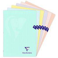 Cahier pastel A4 96 pages séyès coloris assorties - Clairefontaine