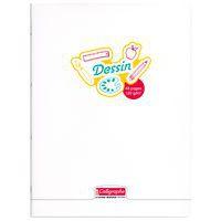 Cahier dessin piqué incolore 24X32 cm 48 pages uni 120g - Calligraphe thumbnail image