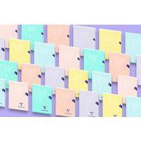 Mimesys PASTEL cahier piqué polypro 24x32cm 96p séyès coloris assortis - Lot de 10 - Image 2