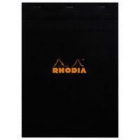 Bloc agrafé Black N 18 21x29,7 cm 80 feuilles Q.5x5 80g - Rhodia