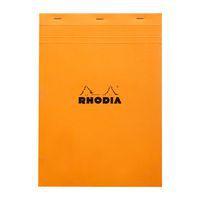 Bloc agrafé Orange N 18 21x29,7 cm 80 feuilles Q.5x5 80g - Rhodia