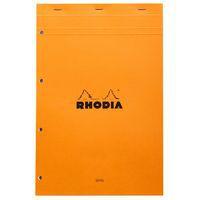 Bloc agrafé Rhodia ORANGE N 20 21x31,8cm Seyès 80f perf. 4t. 80g - Lot de 5 - Image principale