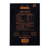 Bloc agrafé Rhodia BLACK N 16 14,8x21cm 80f Q.5x5 80g - Lot de 10 thumbnail image 4