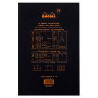 Bloc agrafé Rhodia BLACK N 19 21x31,8cm 80f Q.5x5 80g - Lot de 5 thumbnail image 2