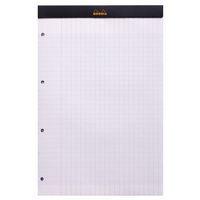 Bloc agrafé Rhodia BLACK N 20 21x31,8cm Seyès 80f perf. 4t. 80g - Lot de 5 thumbnail image 2