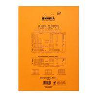 Bloc agrafé Rhodia ORANGE N 18 21x29,7cm 80f Q.5x5 80g - Lot de 5 thumbnail image 2