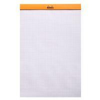 Bloc agrafé Rhodia ORANGE N 19 21x31,8cm 80f Q.5x5 80g - Lot de 5 - Image 2