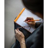 Bloc agrafé Rhodia ORANGE N 19 21x31,8cm 80f Q.5x5 80g - Lot de 5 - Image 3