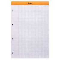 Bloc agrafé Rhodia ORANGE N 20 21x31,8cm Seyès 80f perf. 4t. 80g - Lot de 5 thumbnail image 3